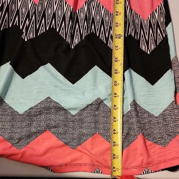 Trixxi Green and Pink Strapless Sundress - Picture 5 of 5